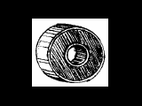 Lower Fuser Bearing (413W20853) Xerox&reg; 5018 version