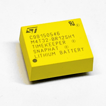 ST Brand - Timekeeper® Snaphat® Lithium Battery (3 Volts DC) -M4T32-BR12SH1 - TOP view, for Memory Backup