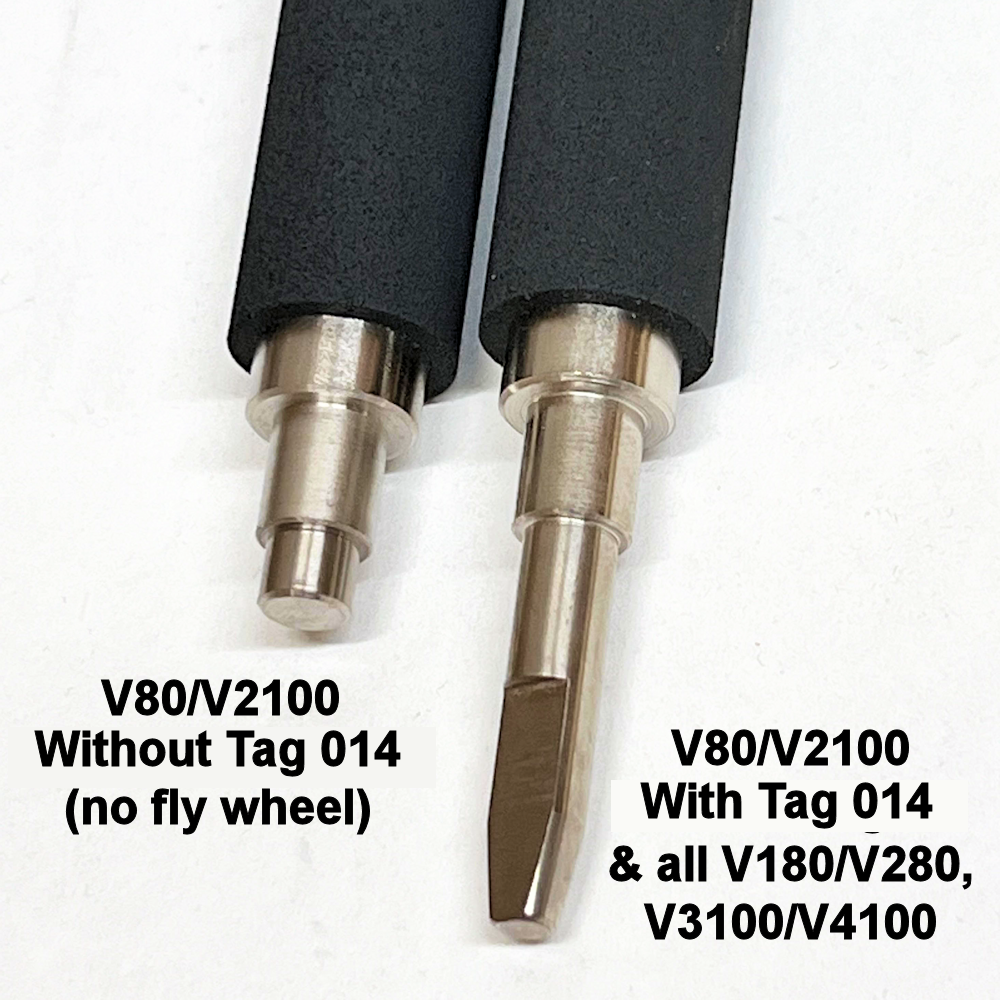v80/v2100 BUR Roll With Tag 14 vs Without Tag 14